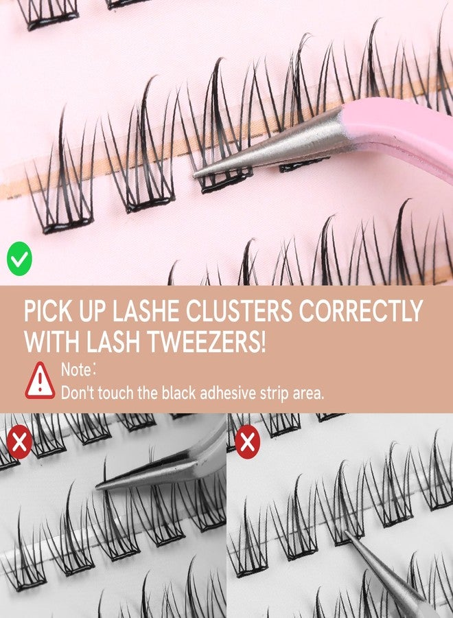 SIMER Self Adhesive Lash Clusters Press On Lashes Natural Eyelash Clusters 9-12mm C Curl Pre-Glued Cluster Lashes No Glue Needed Reusable Wispy DIY Eyelash Extension - Sunflower - Image 5
